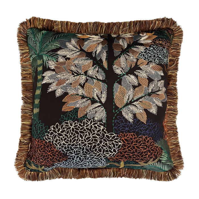 Voyage Imaginaire 45x45cm Fringed Cushion