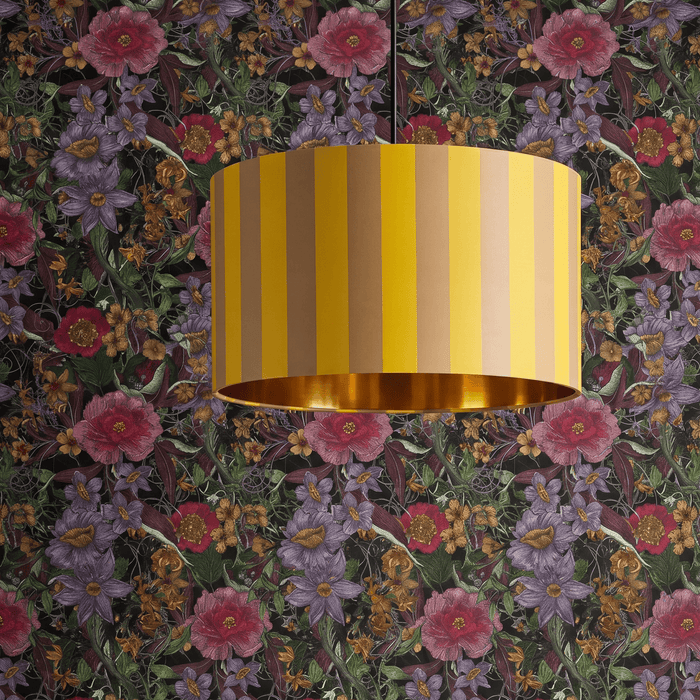Waiheke Island Stripe 15" Drum Lampshade