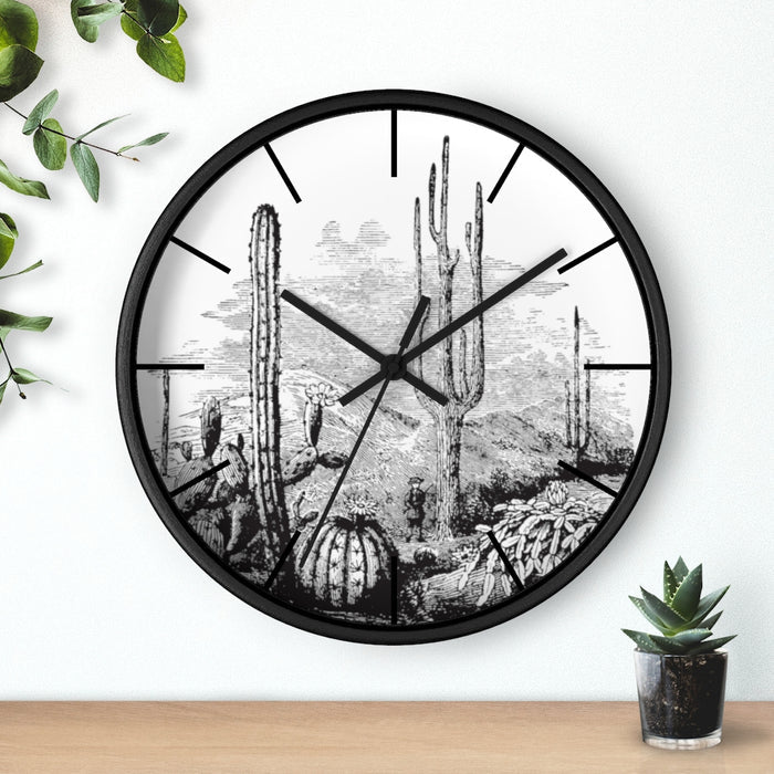 Wall Clock, Clocks, Midwest, Desert Theme, Wooden Clock, Time, Wall Decor - Dakoda Goods & Co.