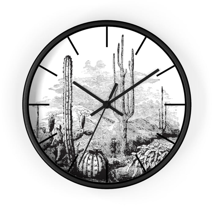 Wall Clock, Clocks, Midwest, Desert Theme, Wooden Clock, Time, Wall Decor - Dakoda Goods & Co.