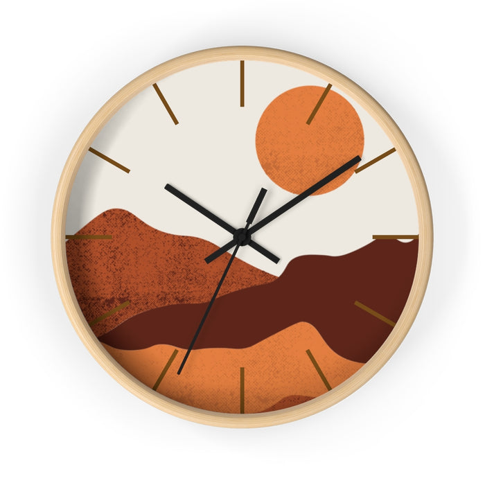 Wall Clock, Clocks, Midwest, Desert Theme, Wooden Clock, Time, Wall Decor - Dakoda Goods & Co.