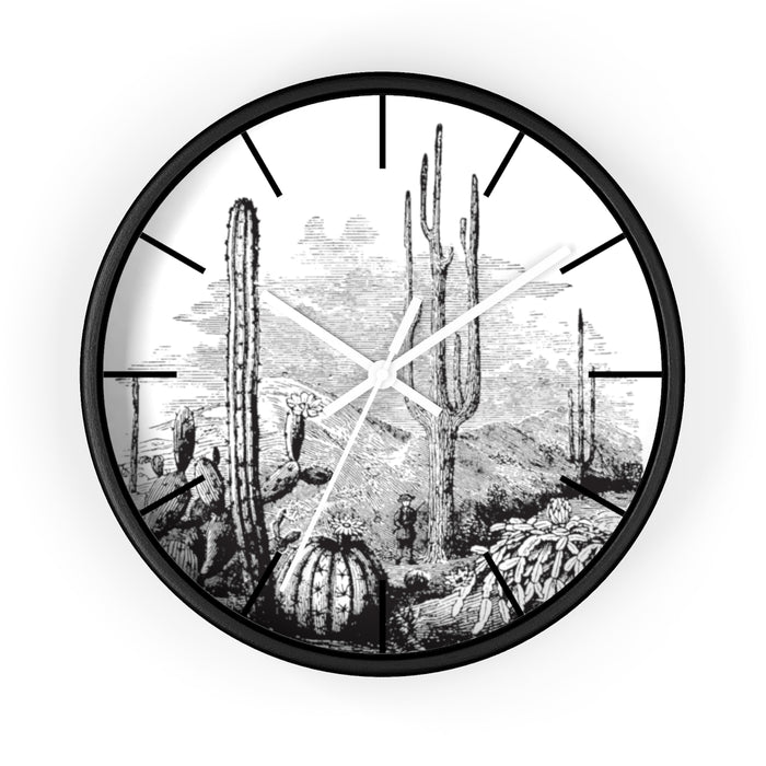 Wall Clock, Clocks, Midwest, Desert Theme, Wooden Clock, Time, Wall Decor - Dakoda Goods & Co.