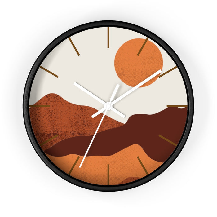 Wall Clock, Clocks, Midwest, Desert Theme, Wooden Clock, Time, Wall Decor - Dakoda Goods & Co.
