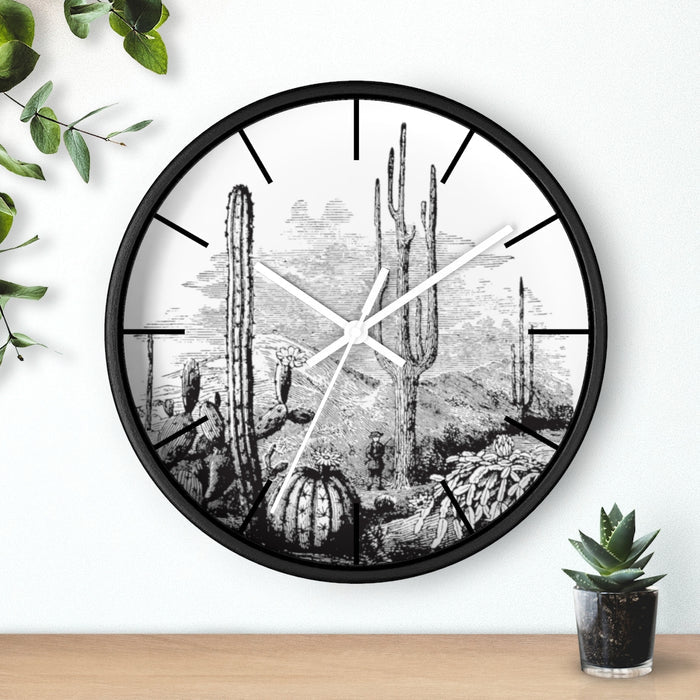 Wall Clock, Clocks, Midwest, Desert Theme, Wooden Clock, Time, Wall Decor - Dakoda Goods & Co.