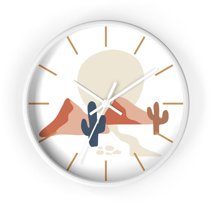 Wall Clock, Clocks, Midwest, Desert Theme, Wooden Clock, Time, Wall Decor - Dakoda Goods & Co.