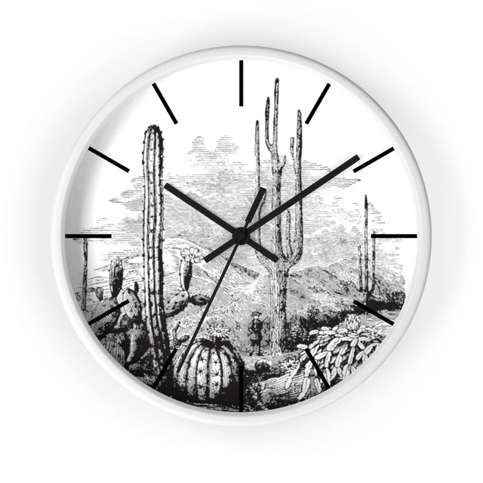 Wall Clock, Clocks, Midwest, Desert Theme, Wooden Clock, Time, Wall Decor - Dakoda Goods & Co.