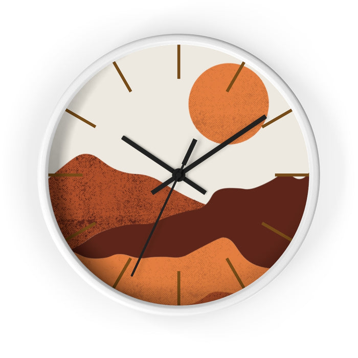 Wall Clock, Clocks, Midwest, Desert Theme, Wooden Clock, Time, Wall Decor - Dakoda Goods & Co.