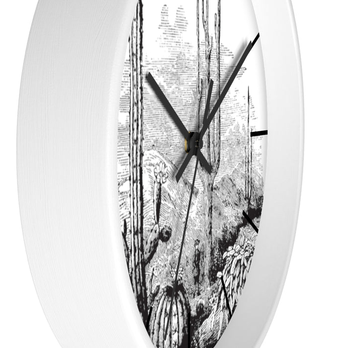 Wall Clock, Clocks, Midwest, Desert Theme, Wooden Clock, Time, Wall Decor - Dakoda Goods & Co.