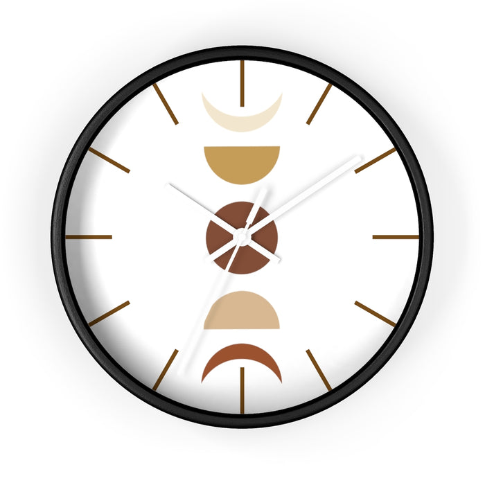 Wall Clock, Clocks, Moon Faces, Organic Theme, Wooden Clock, Time, Wall Decor - Dakoda Goods & Co.