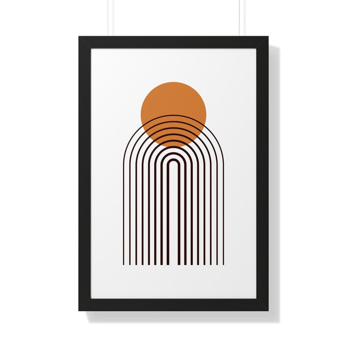Wall Decor Modern Art Framed Vertical Poster Wall Art, Multiple Colored Frames & Sizes