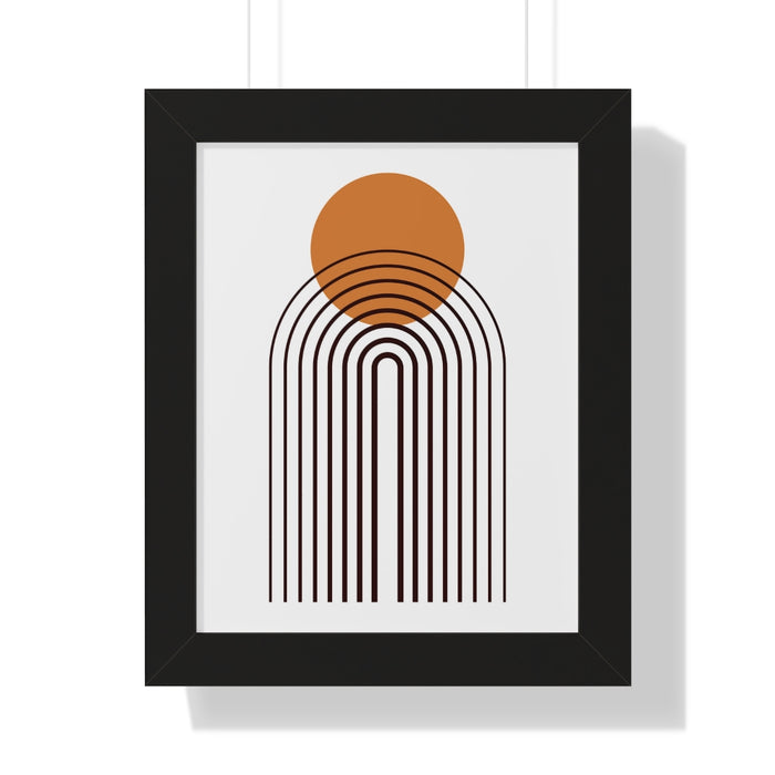 Wall Decor Modern Art Framed Vertical Poster Wall Art, Multiple Colored Frames & Sizes