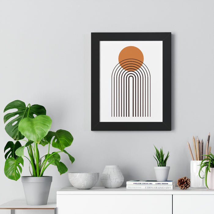 Wall Decor Modern Art Framed Vertical Poster Wall Art, Multiple Colored Frames & Sizes