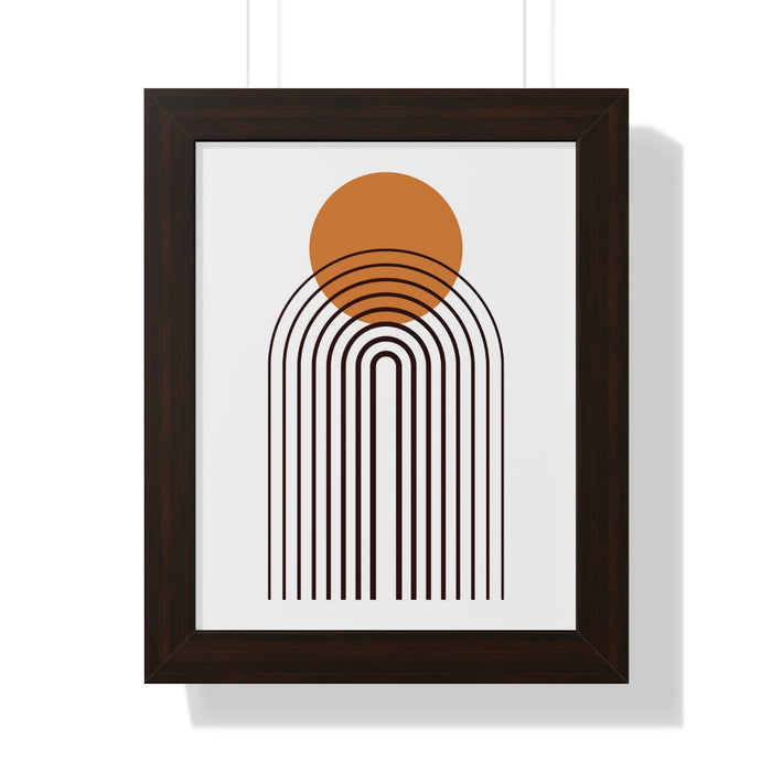 Wall Decor Modern Art Framed Vertical Poster Wall Art, Multiple Colored Frames & Sizes