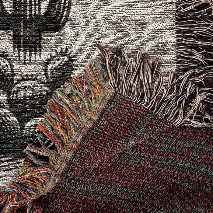 Western Cowgirl Women Fringe Cotton Blanket