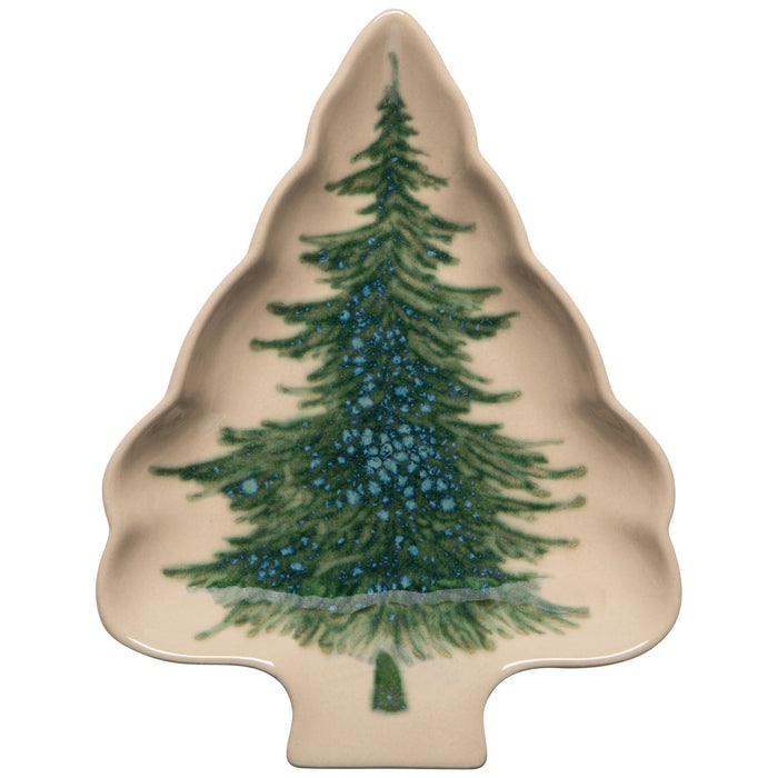 Winter Tree Christmas Shaped Dish