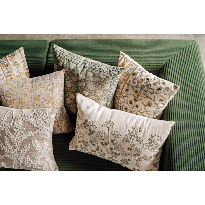Yarrow Embroidered Pillow 16 x 24 inch