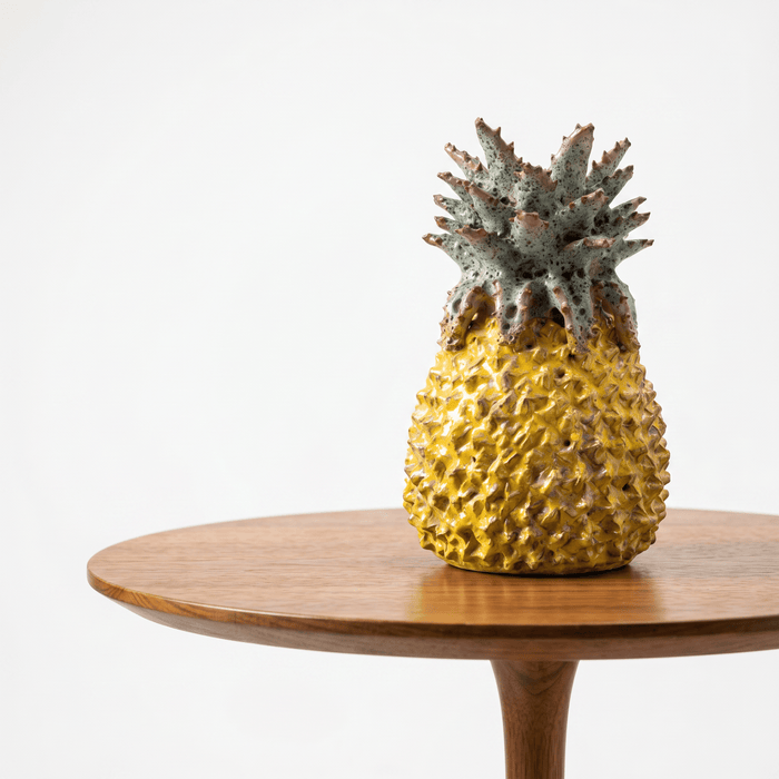 Yellow Pineapple 23cm Vase