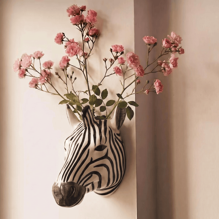 Zebra Wall Vase