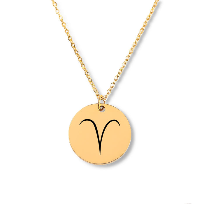 Zodiac Sign Necklace Zodiac Gifts for Friend Gold or Silver Necklace